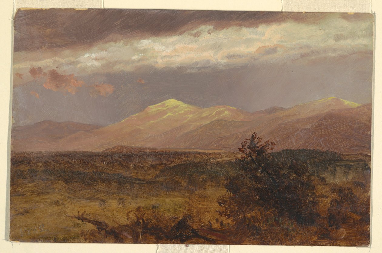 Piirros, Catskills auringonlaskussa, 1882 tekijältä Frederic Edwin Church