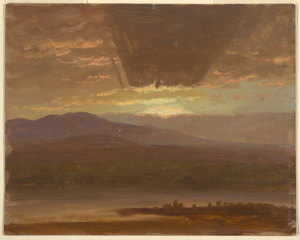 Piirros, Catskills Hudsonista, New York, 1870. tekijältä Frederic Edwin Church