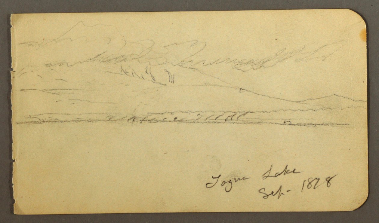 Piirros, Katahdin-vuori pilvihuippuisena, 1878 tekijältä Frederic Edwin Church