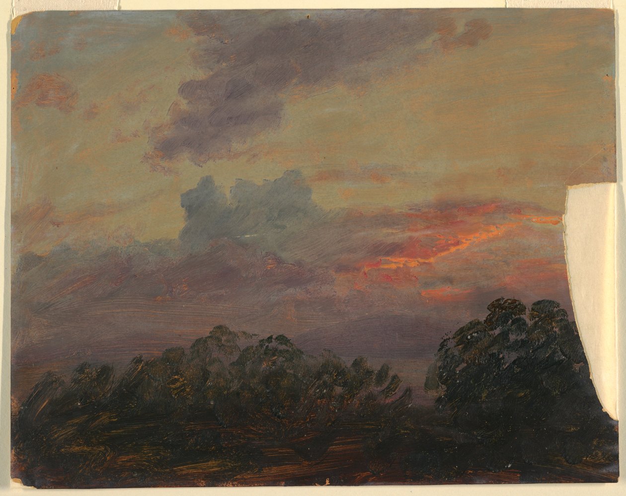Piirros, Pilvitutkimus, 1860-70 tekijältä Frederic Edwin Church