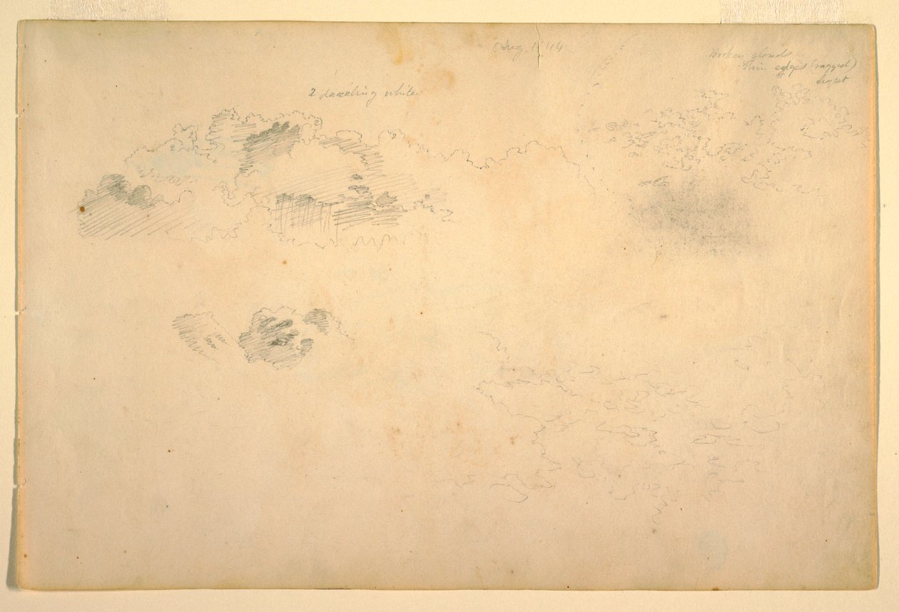 Piirros, Pilvet, 1844 tekijältä Frederic Edwin Church
