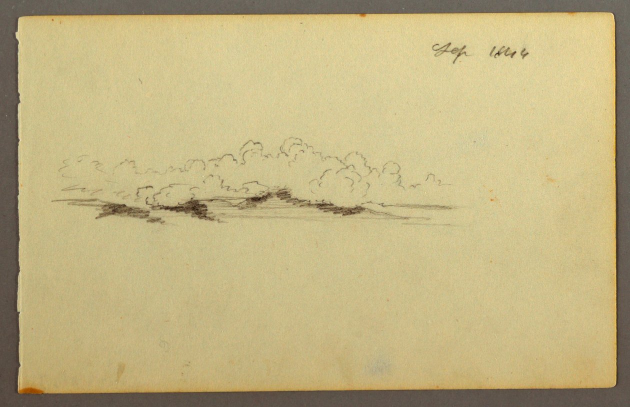 Piirros, Pilvet, 1844 tekijältä Frederic Edwin Church