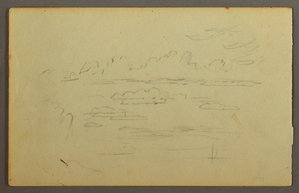 Piirros, Pilvet, mahdollisesti 1844 tekijältä Frederic Edwin Church