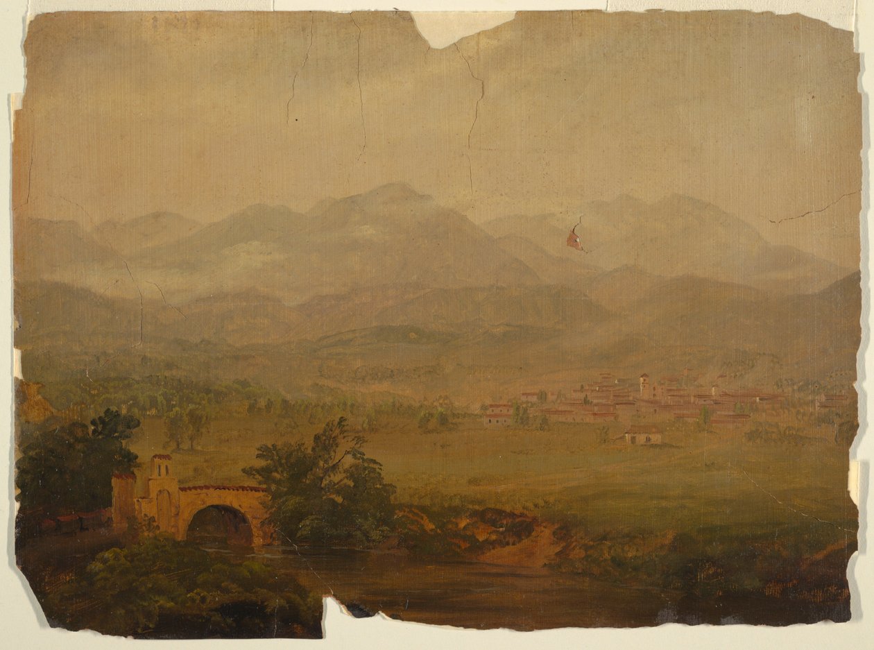Piirros, Kolumbia tai Ecuador, 1853 tekijältä Frederic Edwin Church