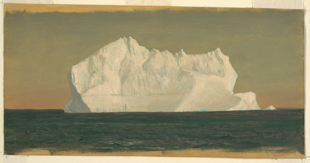 Piirros, kelluva jäävuori, kesä- tai heinäkuu 1859 tekijältä Frederic Edwin Church
