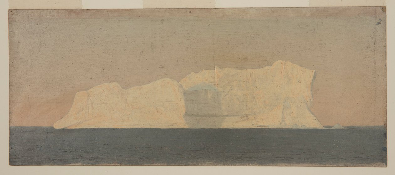 Piirros, kelluva jäävuori, Labrador, kesä- tai heinäkuu 1859. tekijältä Frederic Edwin Church
