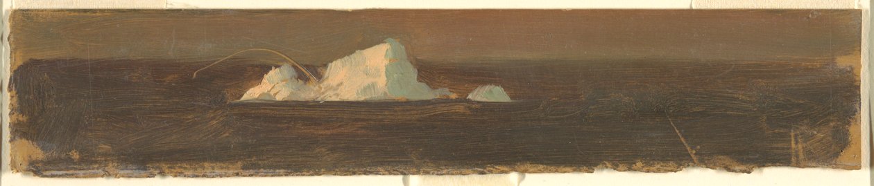 Piirros, kelluvat jäävuoret, 1859 tekijältä Frederic Edwin Church