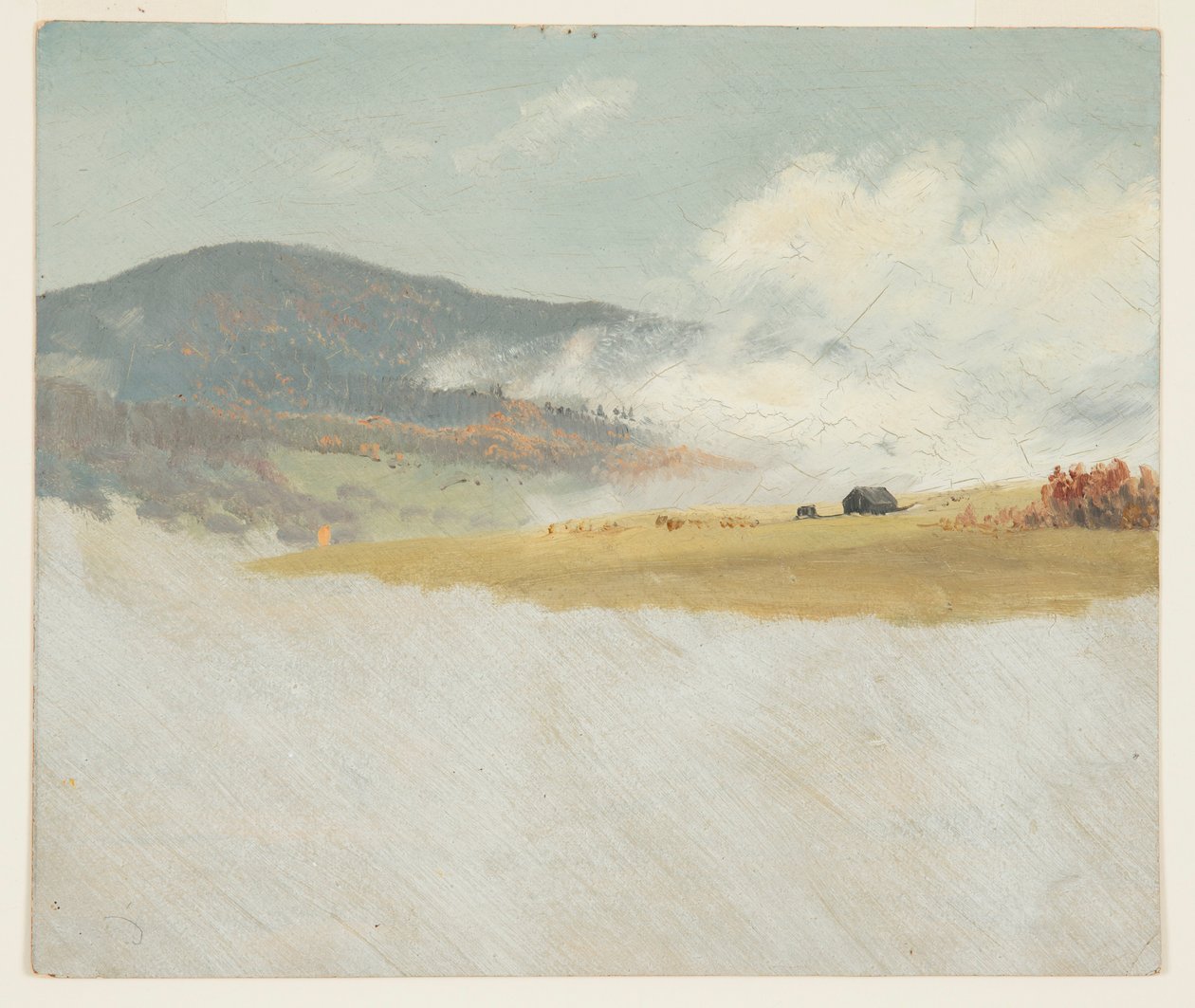 Piirustus, Kumpuilevia maisemia, 1865-75 tekijältä Frederic Edwin Church