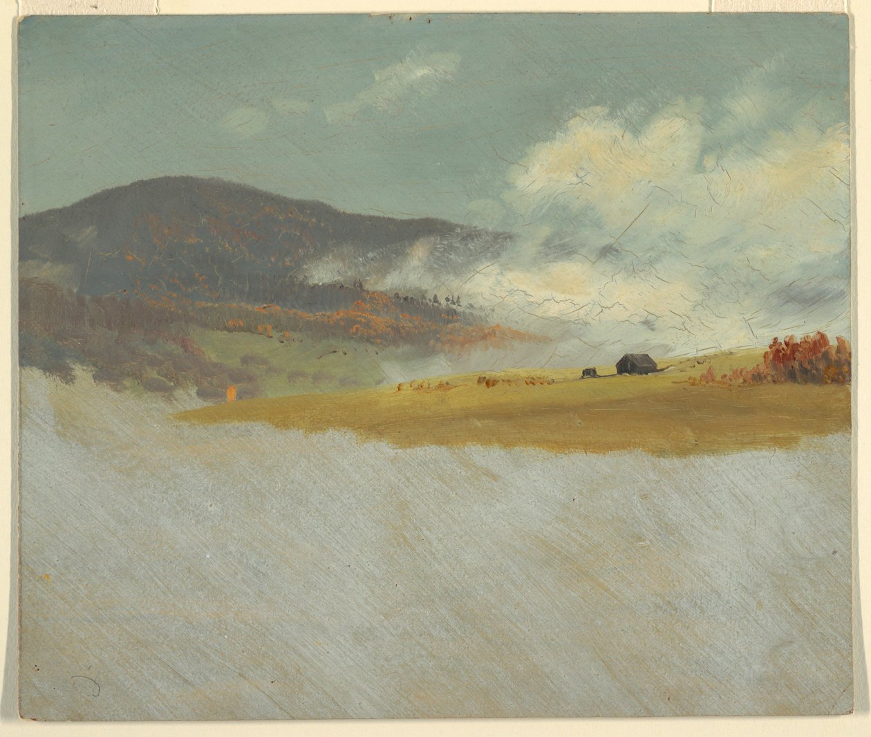 Piirustus, Kumpuilevia maisemia, 1865-75 tekijältä Frederic Edwin Church