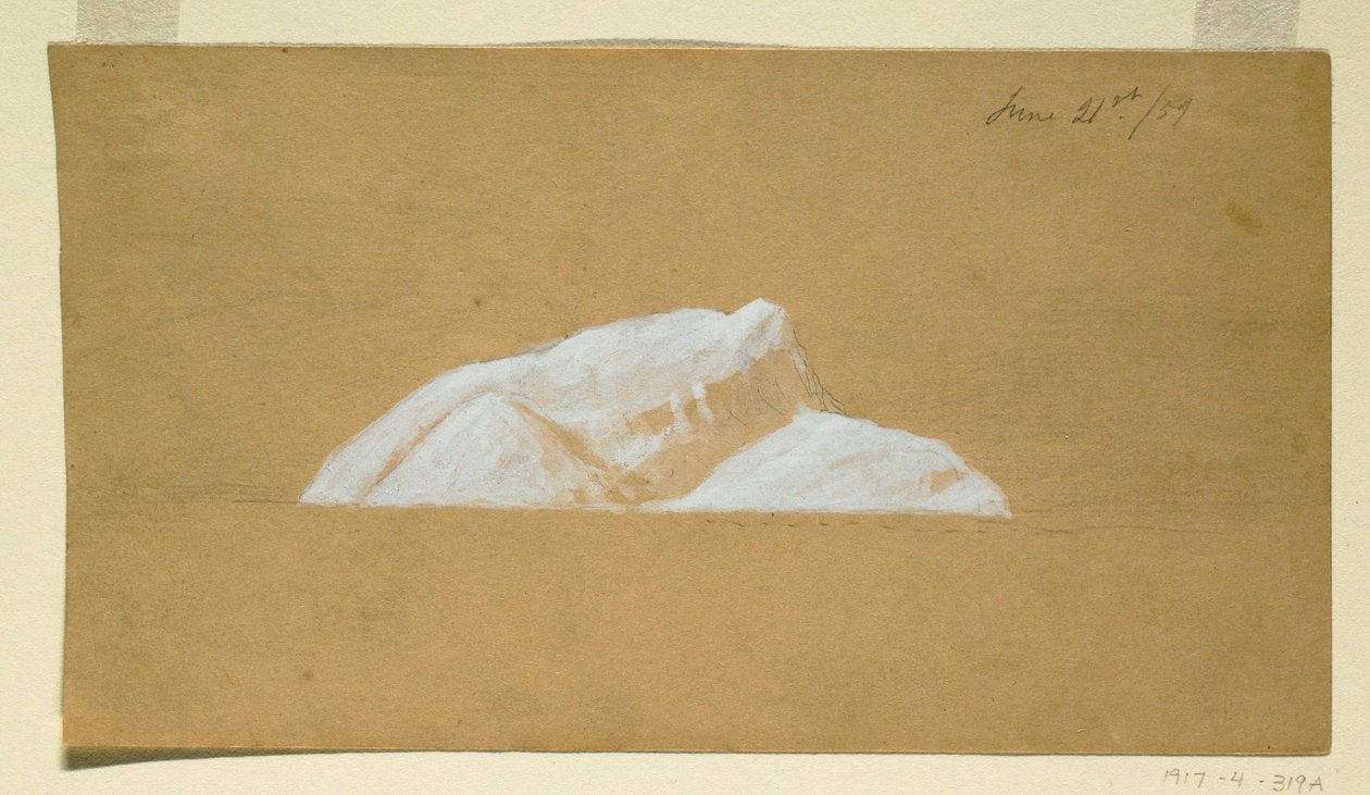 Piirros, Iceberg, Newfoundland, 21. kesäkuuta 1859. tekijältä Frederic Edwin Church