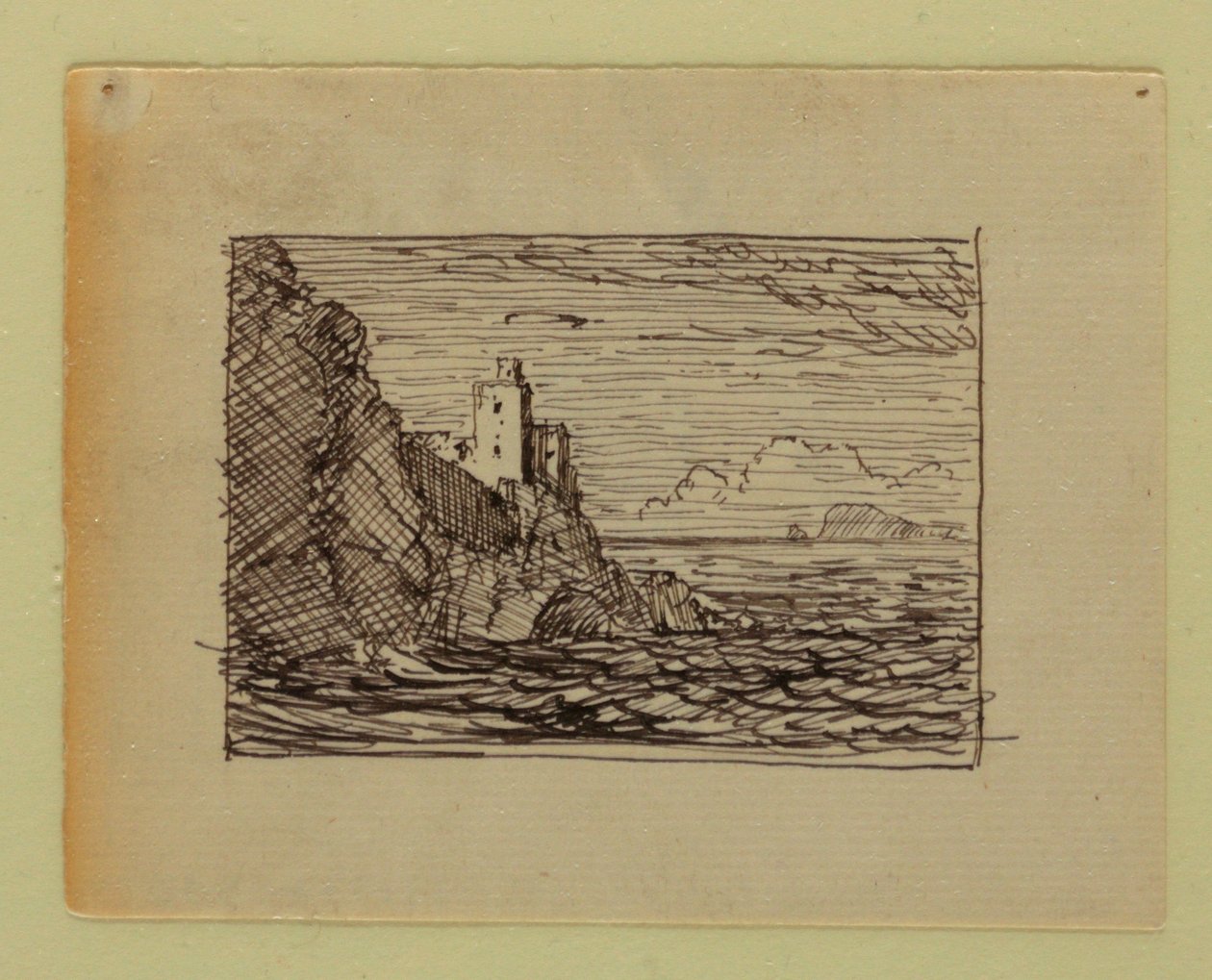 Piirros, Mielikuvitusmaisema, n. 1850 tekijältä Frederic Edwin Church