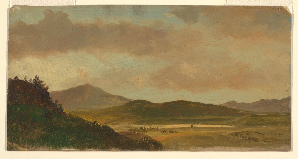 Piirustus, maisema, 1865 tekijältä Frederic Edwin Church