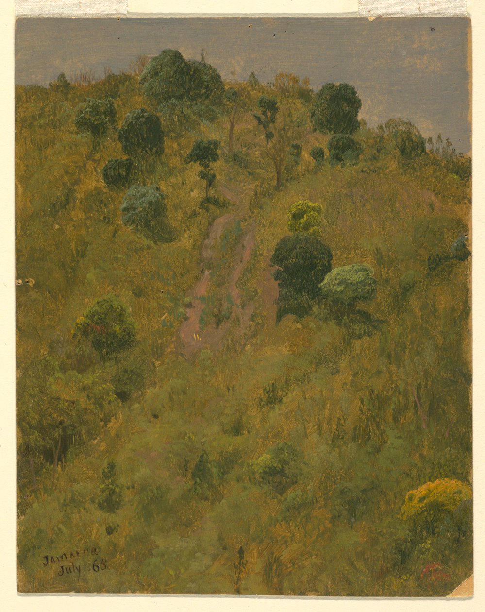 Piirros, maisema, heinäkuu 1865 tekijältä Frederic Edwin Church