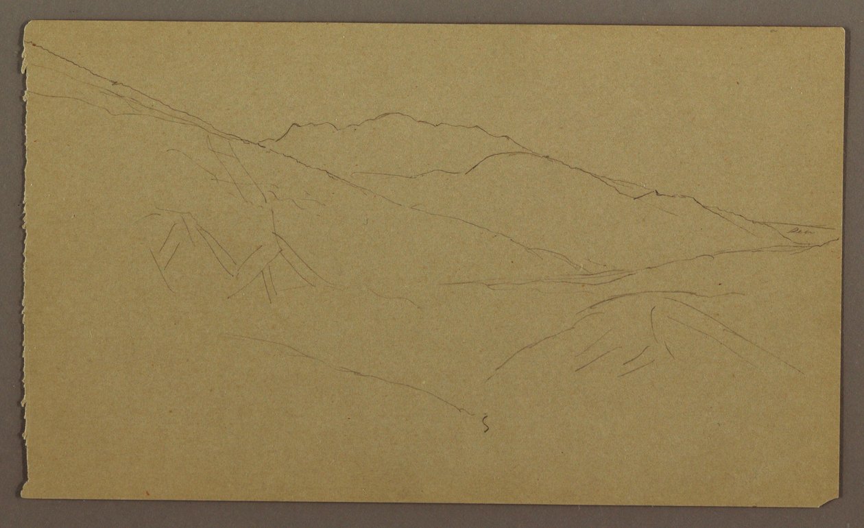 Piirustus, maisema, touko-elokuu 1865 tekijältä Frederic Edwin Church