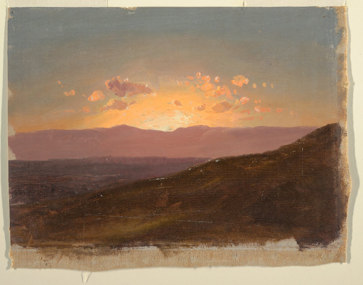 Piirros, Katse Hudsonin laakson poikki, 14. elokuuta 1867  tekijältä Frederic Edwin Church