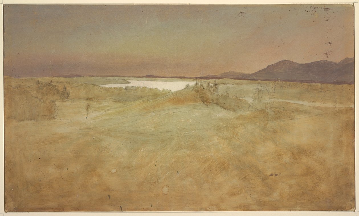 Piirros, Olanasta katsottuna lounaaseen Hudsonin laakson poikki, 1870-80. tekijältä Frederic Edwin Church