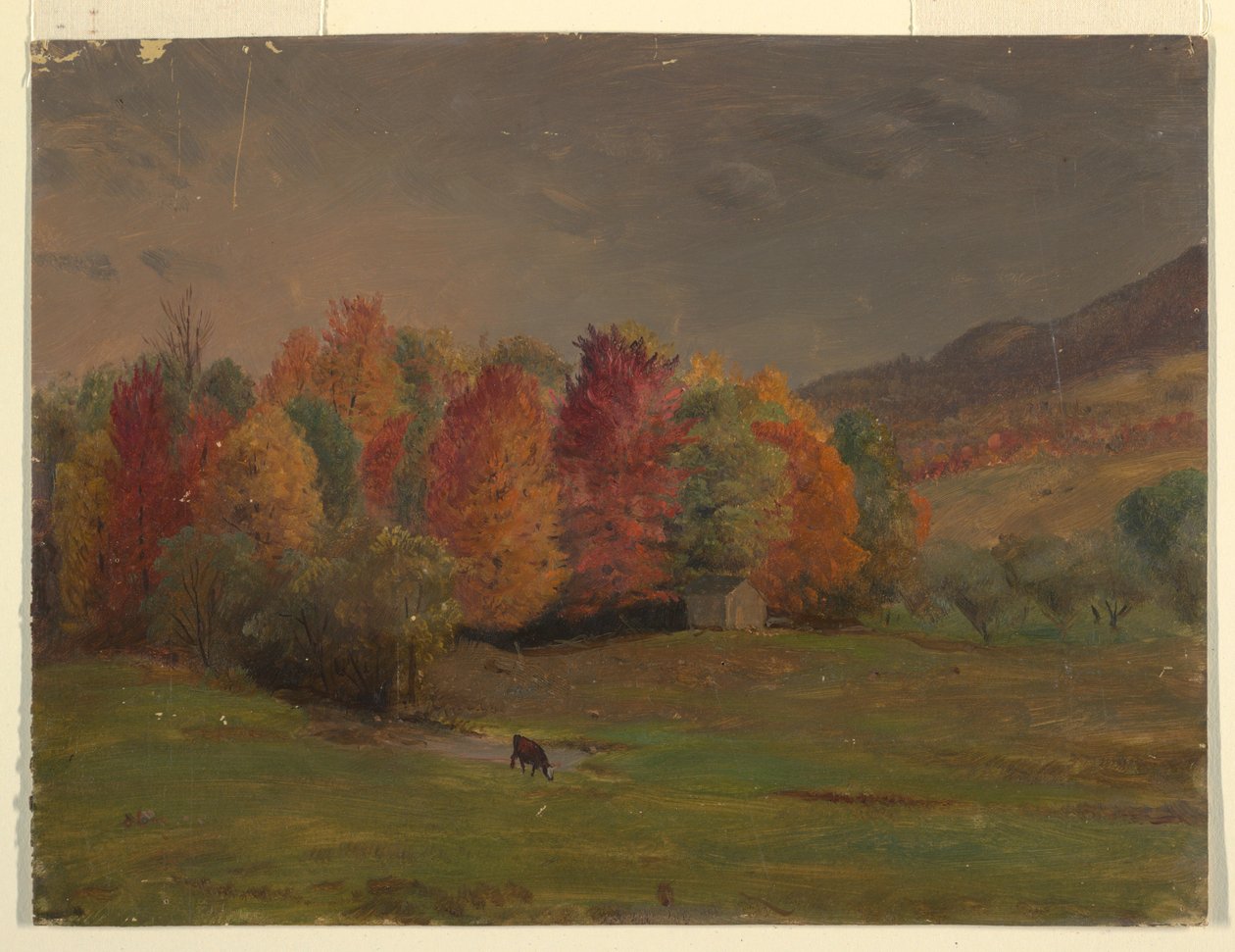 Piirros, Mainen tai Kanadan merenranta, n. 1845. tekijältä Frederic Edwin Church