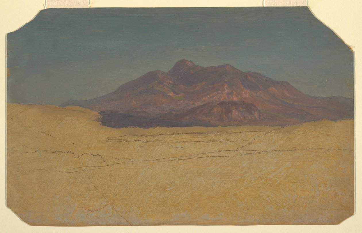 Piirros, vuoristomaisema, 1868 tekijältä Frederic Edwin Church
