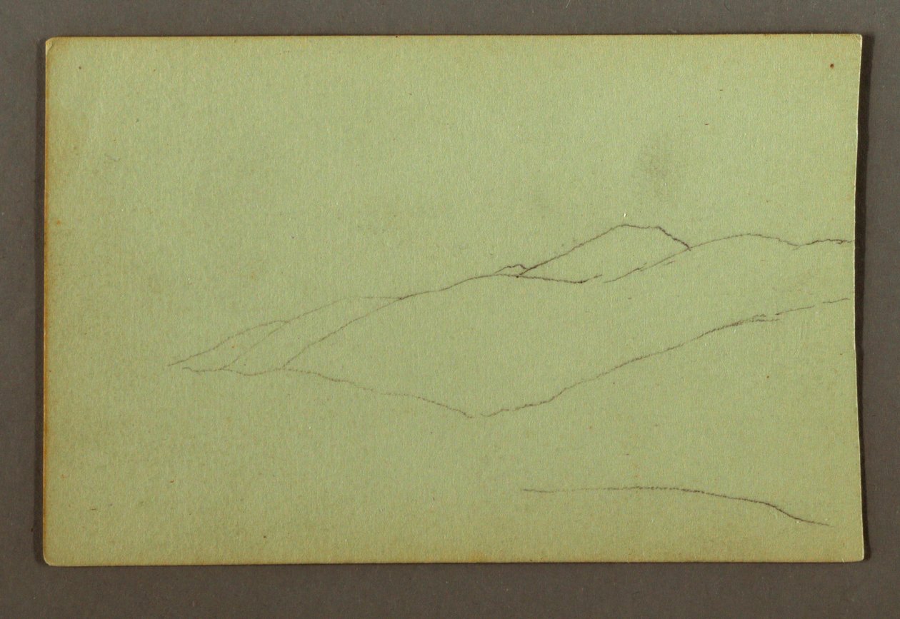 Piirros, Vuorenharju, mahdollisesti 1856 tekijältä Frederic Edwin Church