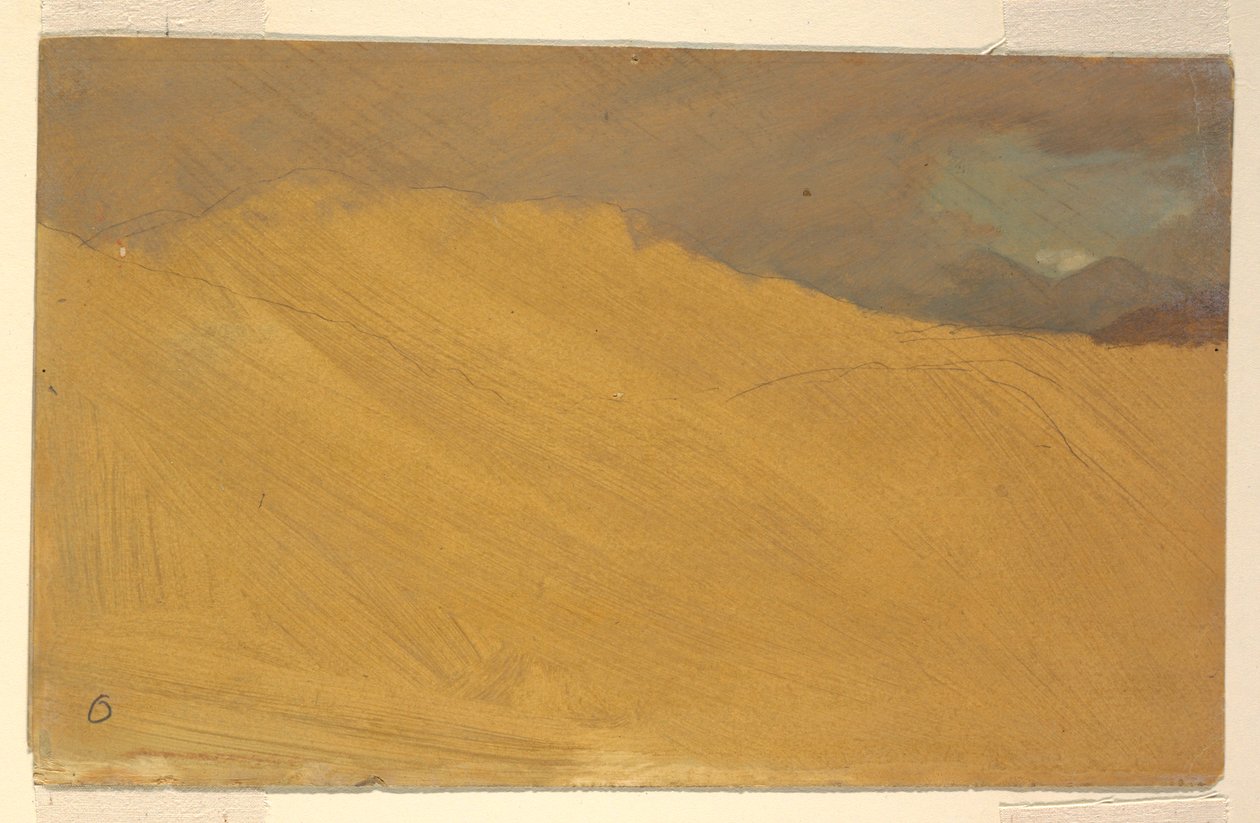 Piirros, Vuoristomaisema, 1860-70 tekijältä Frederic Edwin Church