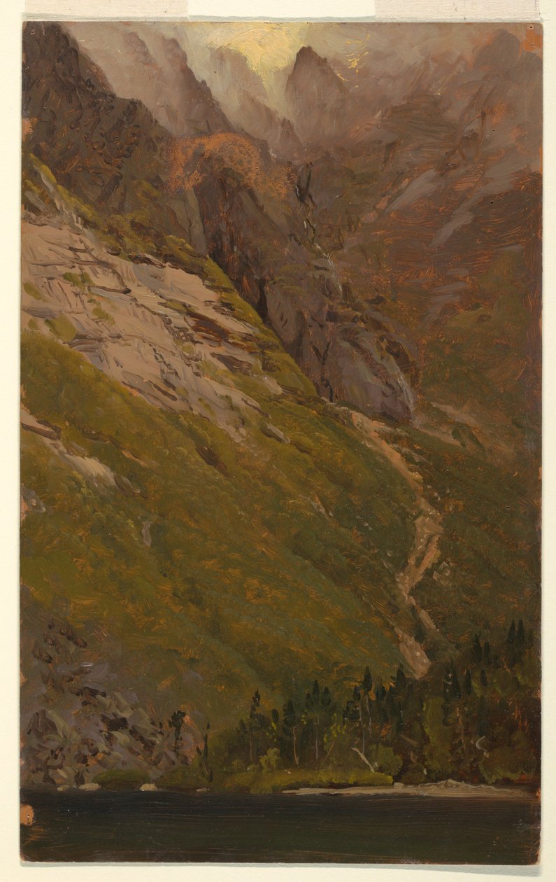 Piirros, Katahdin-vuori, Great Basin, ennen vuotta 1878. tekijältä Frederic Edwin Church