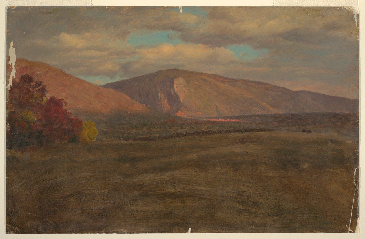 Piirros, Katahdin-vuori lounaasta (), 1870-80. tekijältä Frederic Edwin Church
