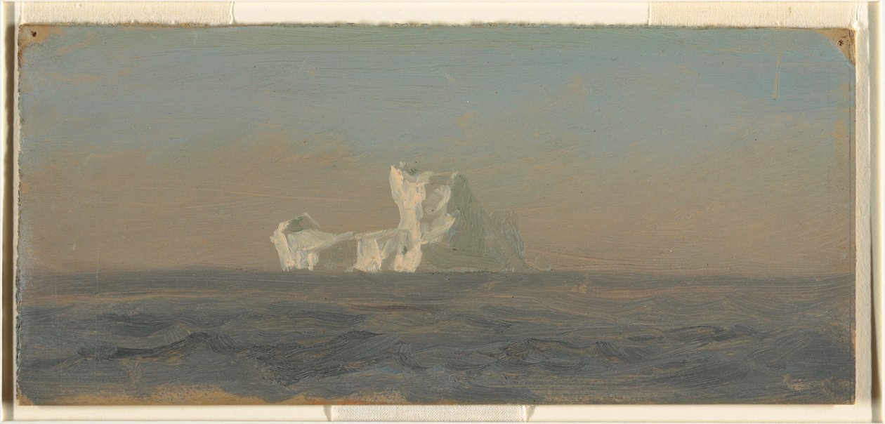 Piirros, Icebergin edustalla, Newfoundland, kesäkuu 1859. tekijältä Frederic Edwin Church