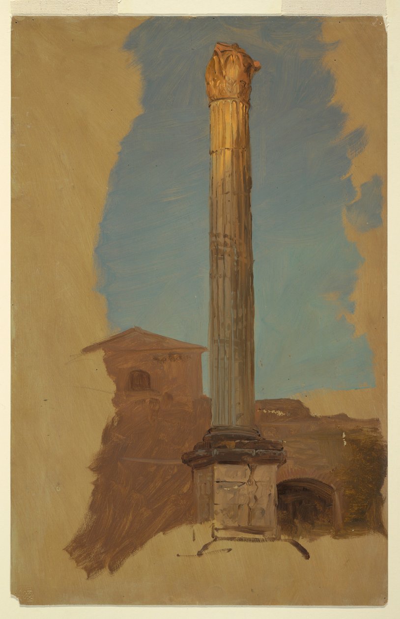 Piirros, Rooma, klassinen pylväs, 1868-69 tekijältä Frederic Edwin Church