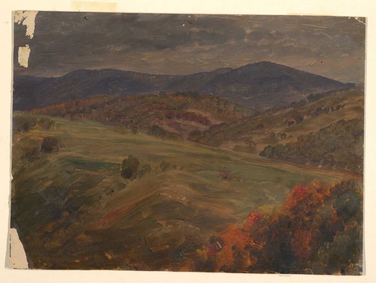 Piirros, Kohtaus Catskillsissä, 1870-80. tekijältä Frederic Edwin Church
