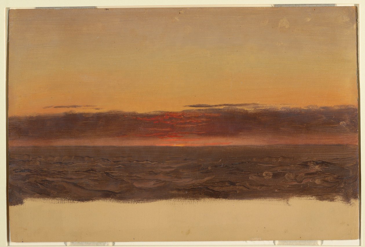 Piirustus, merimaisema, 1859 tekijältä Frederic Edwin Church