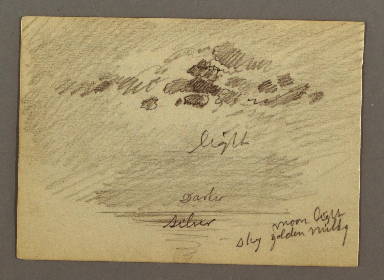 Piirros, Luonnoksia Lähi-idästä, mukaan lukien Suezin kanava, tammikuu 1868. tekijältä Frederic Edwin Church