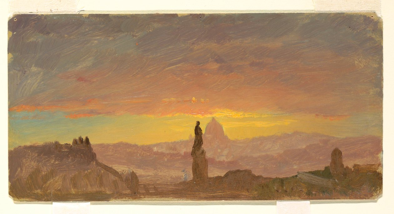 Piirros, Pyhän Pietarin kirkko, Rooma, esitetty 1868-69. tekijältä Frederic Edwin Church