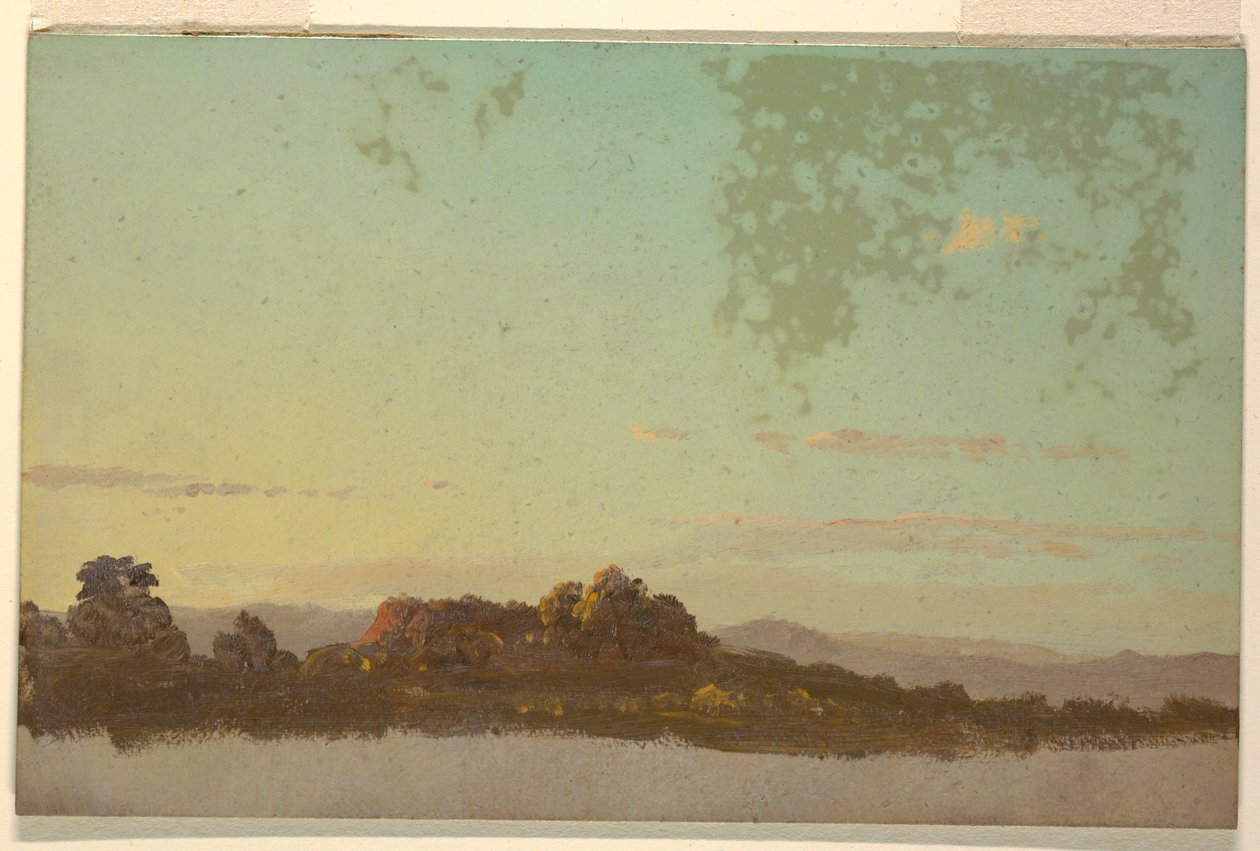 Piirros, Kesämaisema, 1870-80 tekijältä Frederic Edwin Church