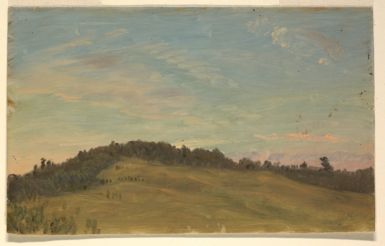 Piirros, Kesämaisema, 1870-80 tekijältä Frederic Edwin Church