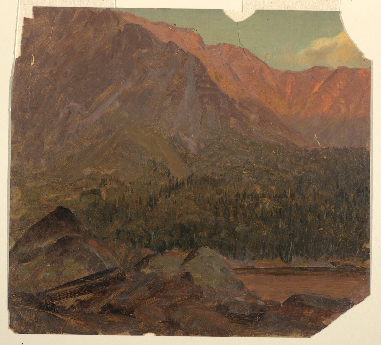 Piirros, Suuri Katahdinin allas, Maine, 1860-70. tekijältä Frederic Edwin Church