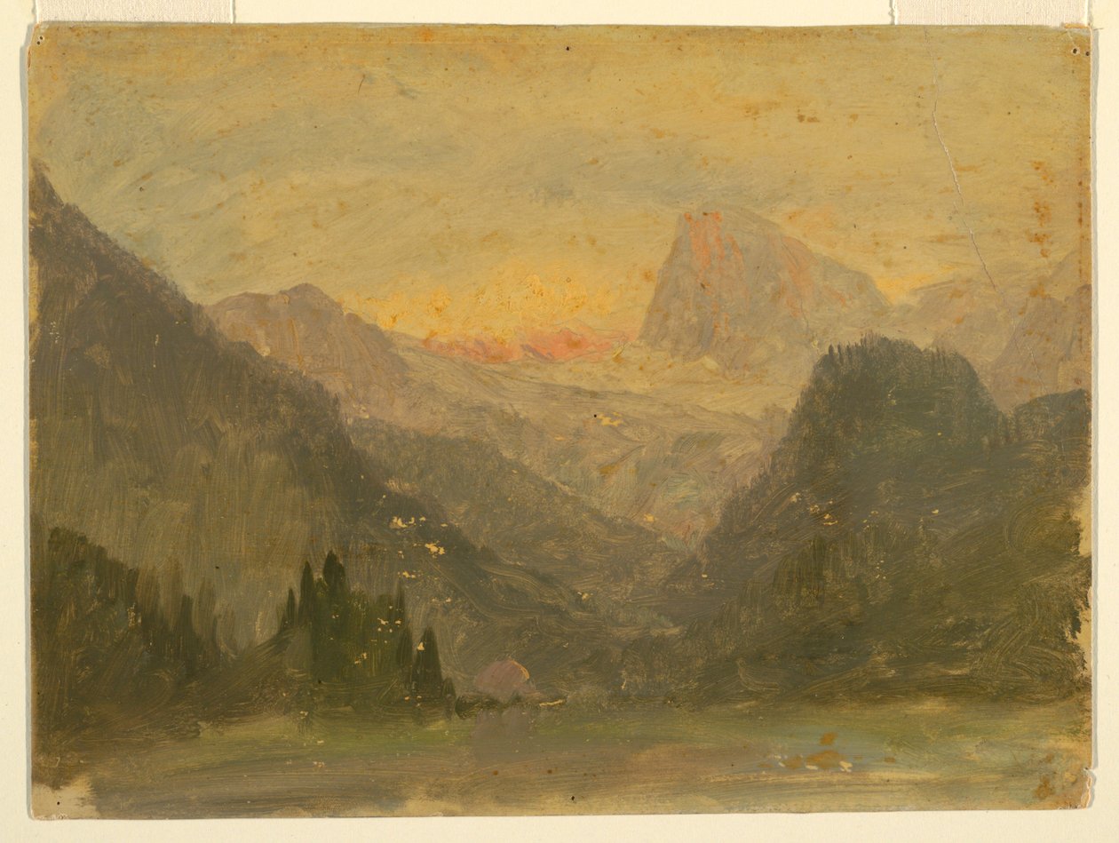 Piirros, Watzmann, lähellä Berchtesgadenia, 1868. tekijältä Frederic Edwin Church