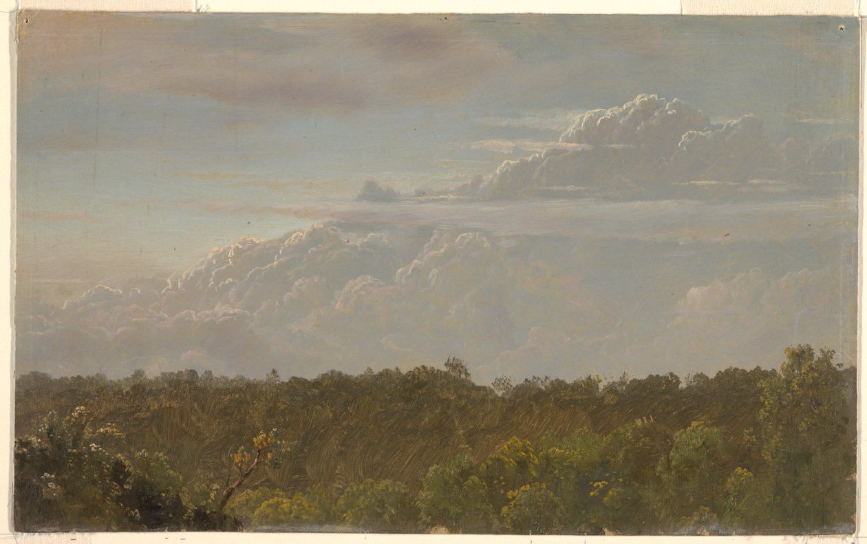 Piirros, Ukkospilvet, Jamaika, elokuu 1865, 1865 tekijältä Frederic Edwin Church