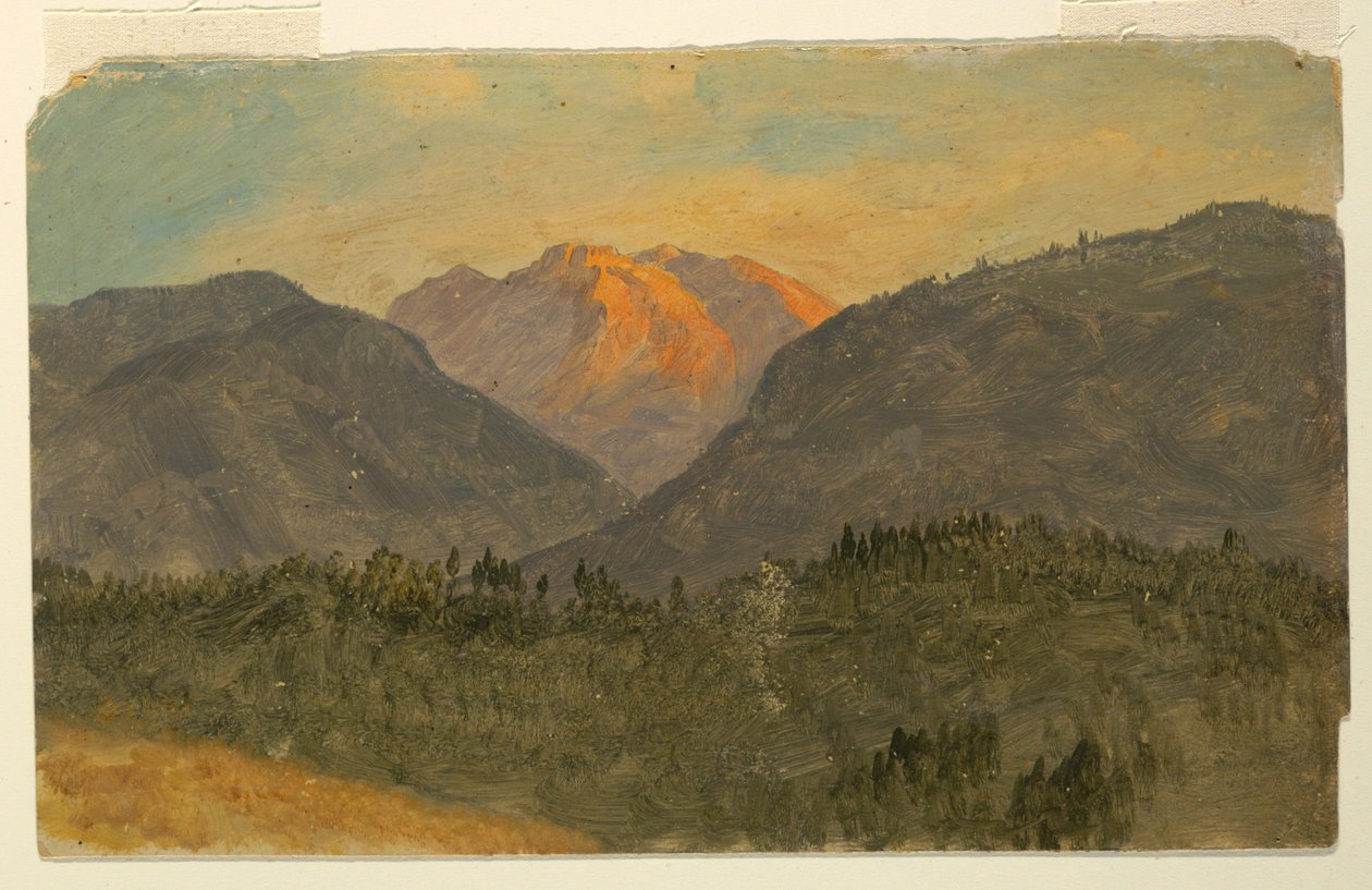 Piirros, Untesberg, lähellä Berchtesgadenia, Baijeri, 1868. tekijältä Frederic Edwin Church