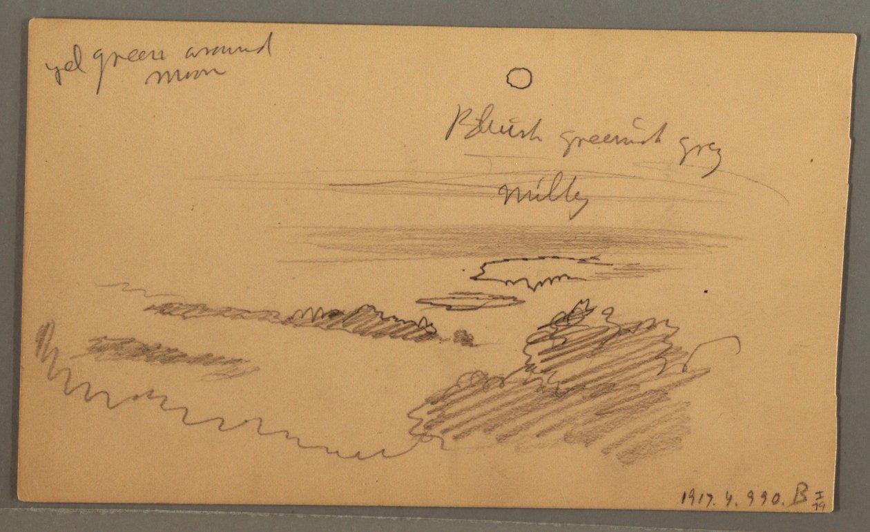 Piirros, Metsäinen laakso, lokakuu 1873 tekijältä Frederic Edwin Church