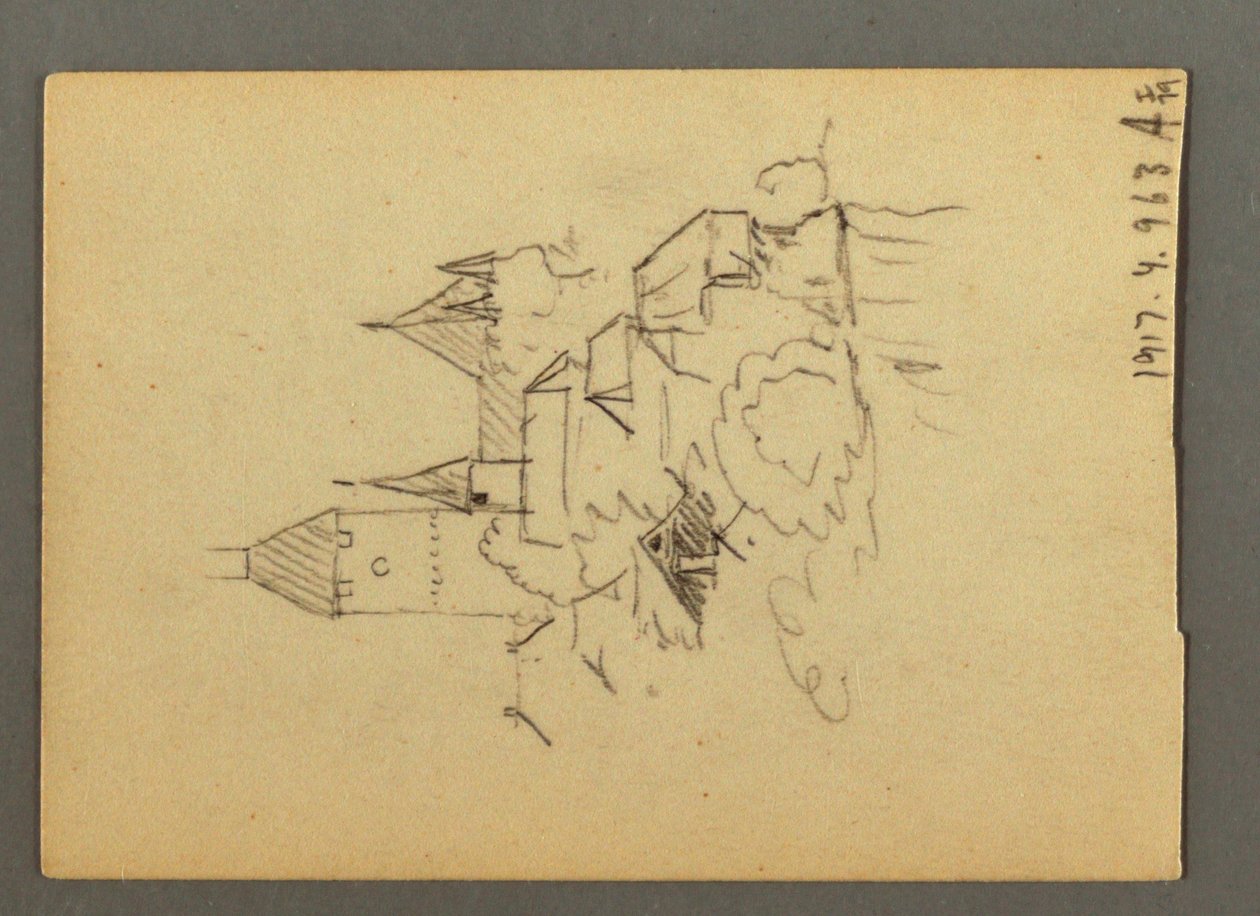 Piirros, Thuninjärvi, Bernin Oberland, 20. elokuuta 1868. tekijältä Frederic Edwin Church
