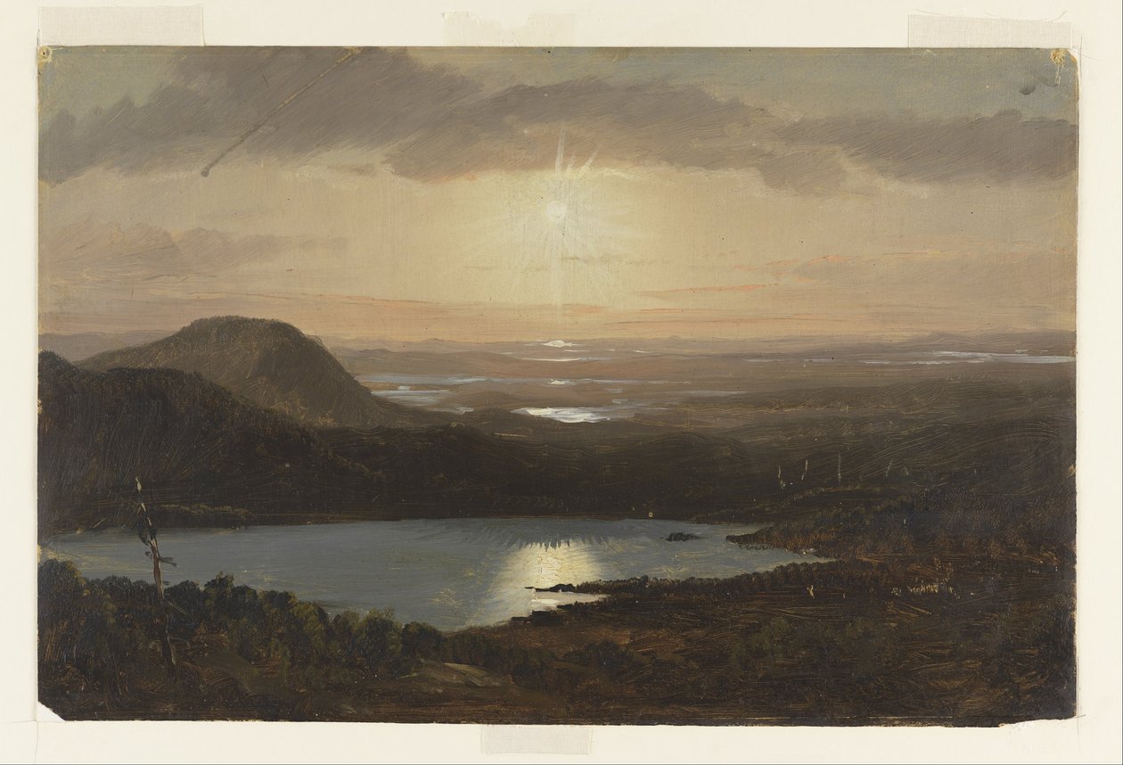 Eagle Lake Cadillac-vuorelta katsottuna, Mount Desert Island, Maine tekijältä Frederic Edwin Church