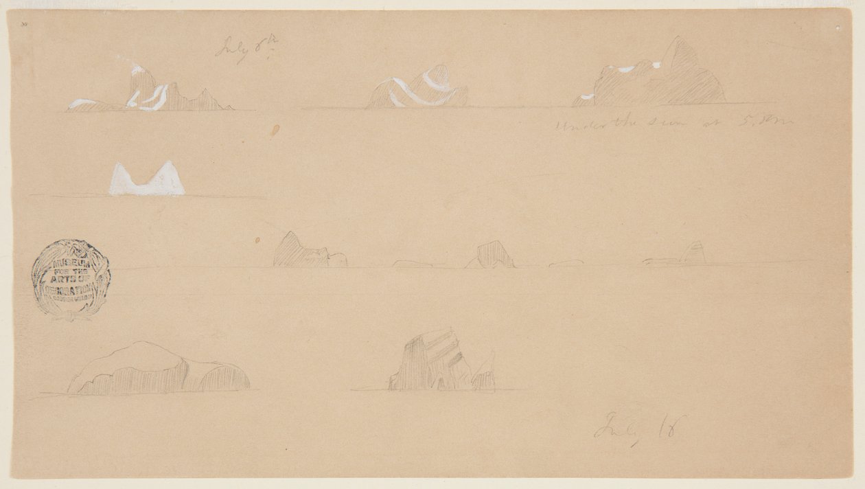 Kelluvat jäävuoret tekijältä Frederic Edwin Church
