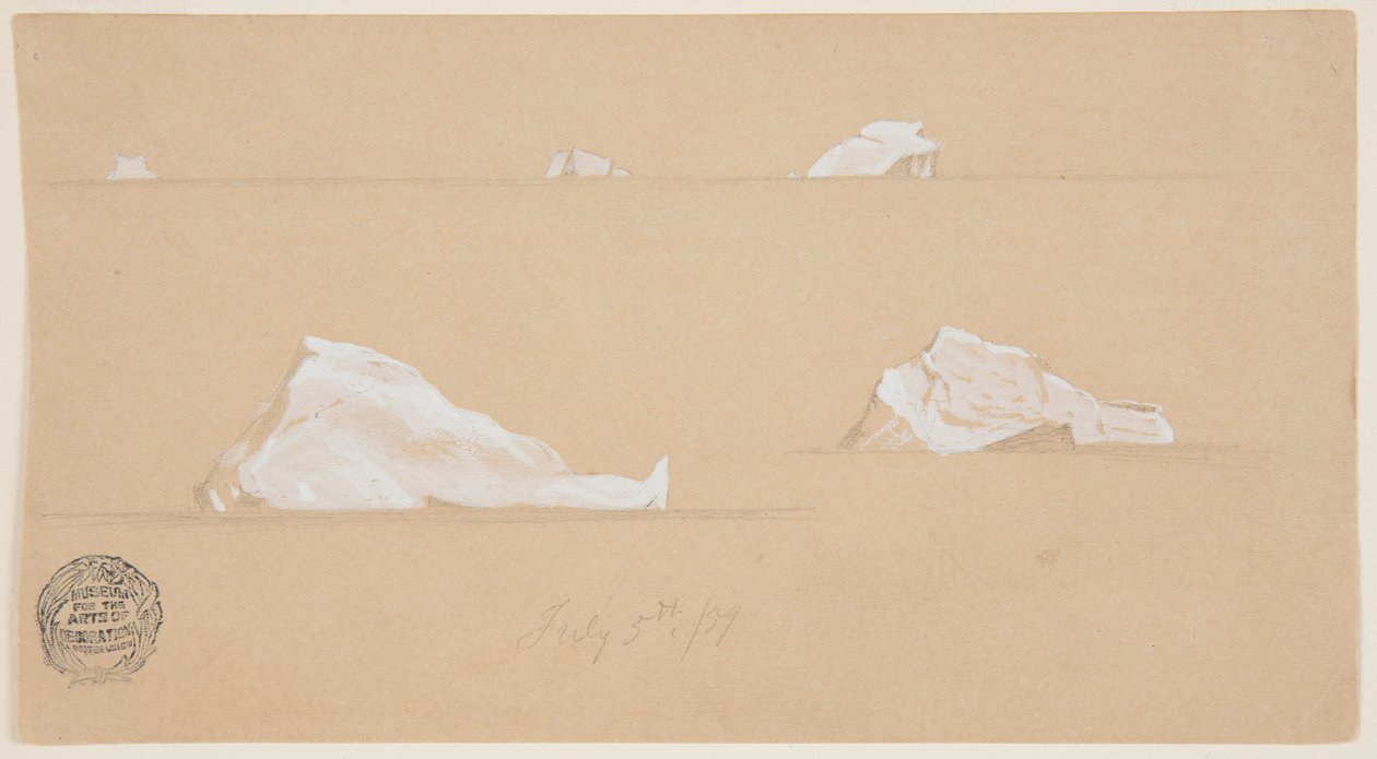 Kelluvat jäävuoret tekijältä Frederic Edwin Church