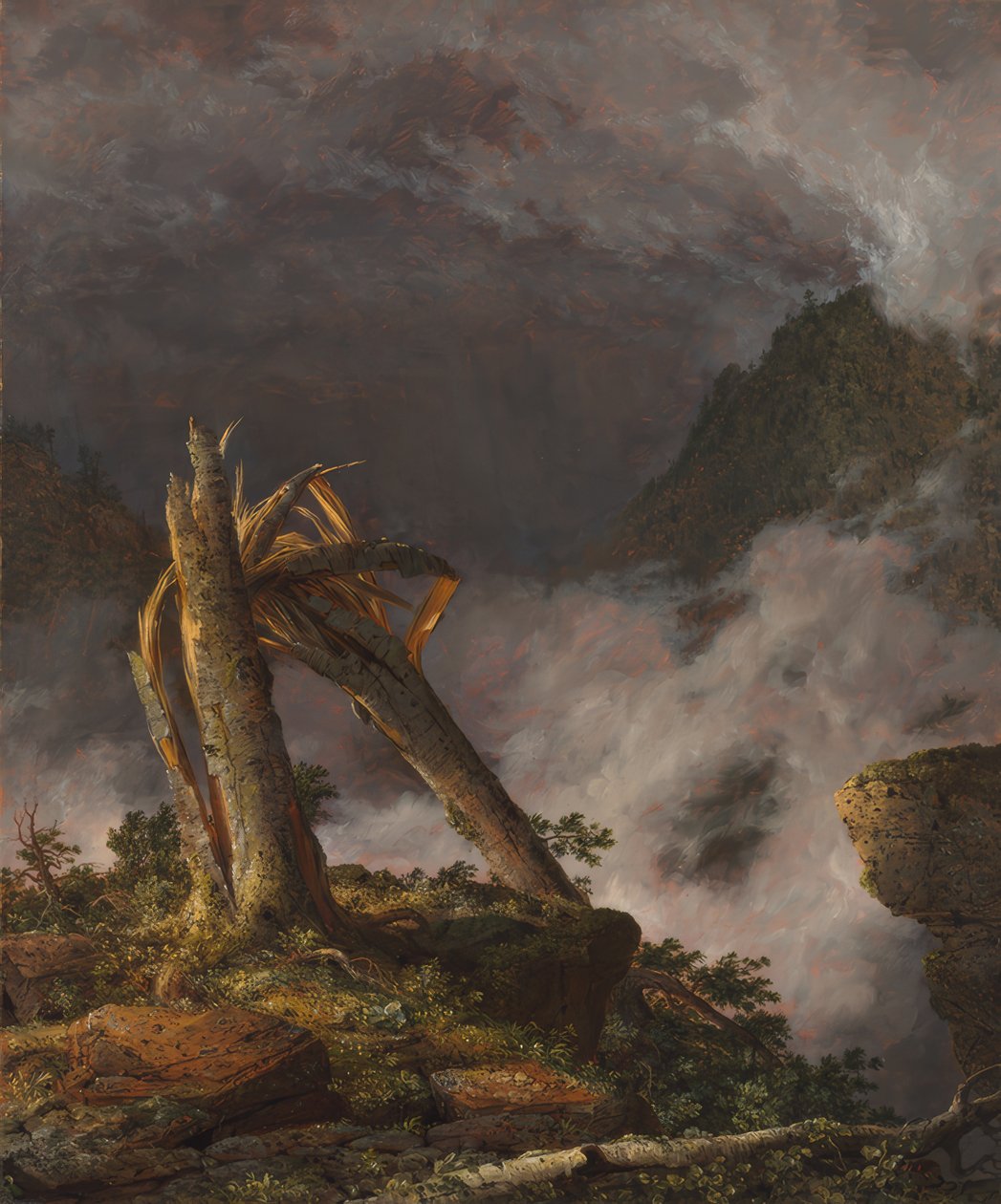 Frederic Edwin Church / Myrsky vuorilla, 1847. tekijältä Frederic Edwin Church