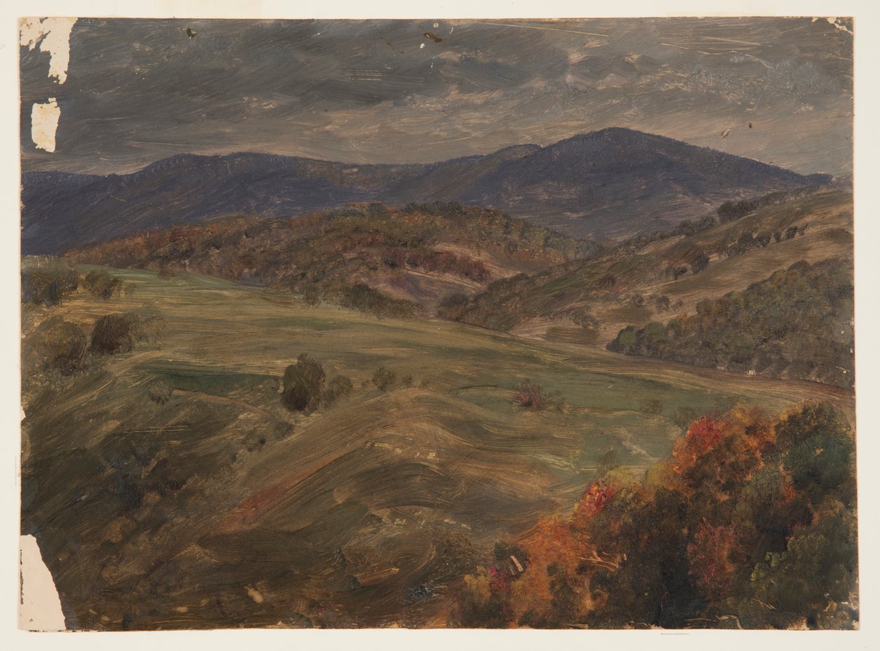 Mäkinen maisema, alkusyksy tekijältä Frederic Edwin Church
