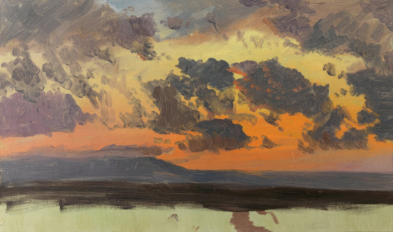Taivas auringonlaskun aikaan, Jamaika, Länsi-Intia. tekijältä Frederic Edwin Church