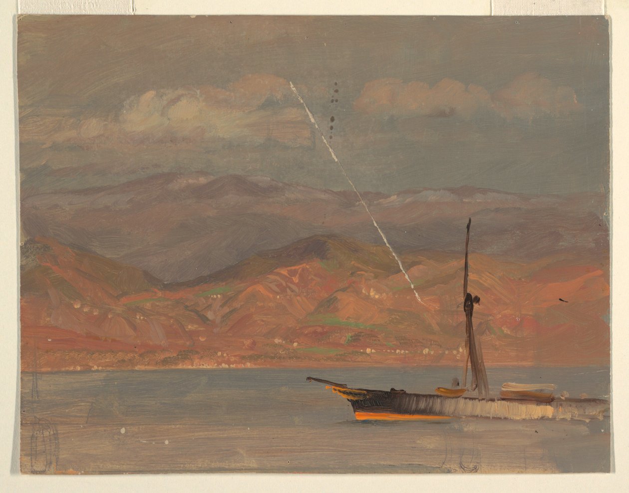 Italian rannikko, Messinan salmen edustalla tekijältä Frederic Edwin Church