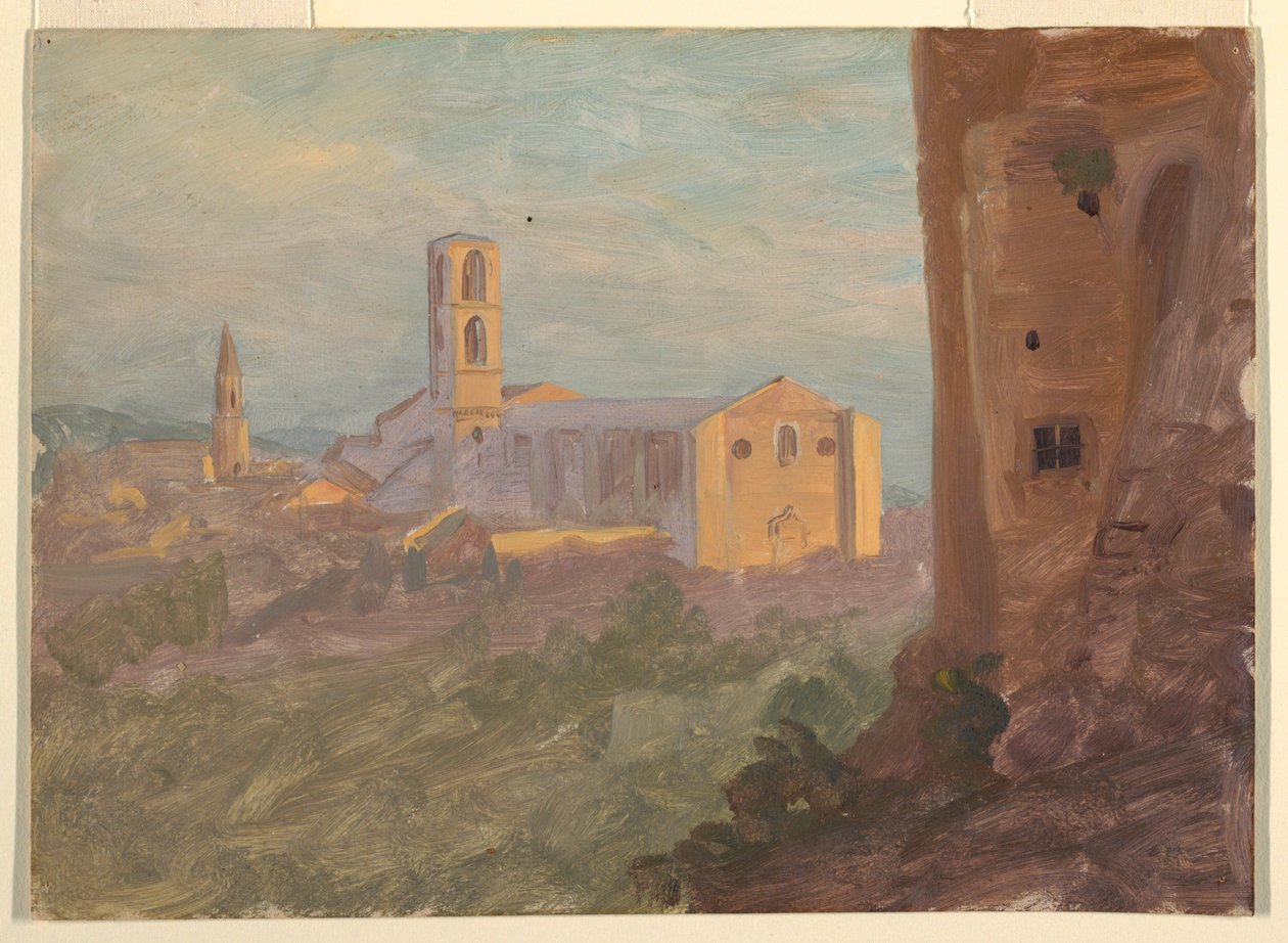 Italian tai Sveitsin kaupunki tekijältä Frederic Edwin Church