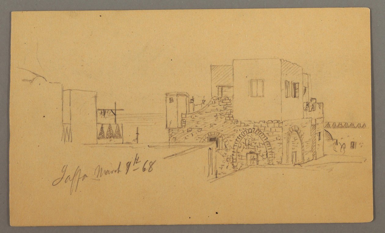 Jaffa Street Corner, Palestiina [Tel Aviv, Israel] tekijältä Frederic Edwin Church