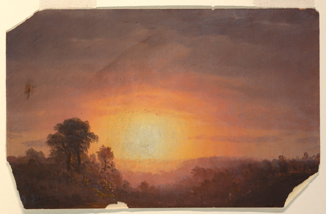 Maisema auringonlaskun kanssa tekijältä Frederic Edwin Church